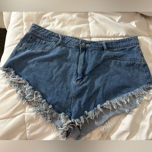 shein rawhide shorts